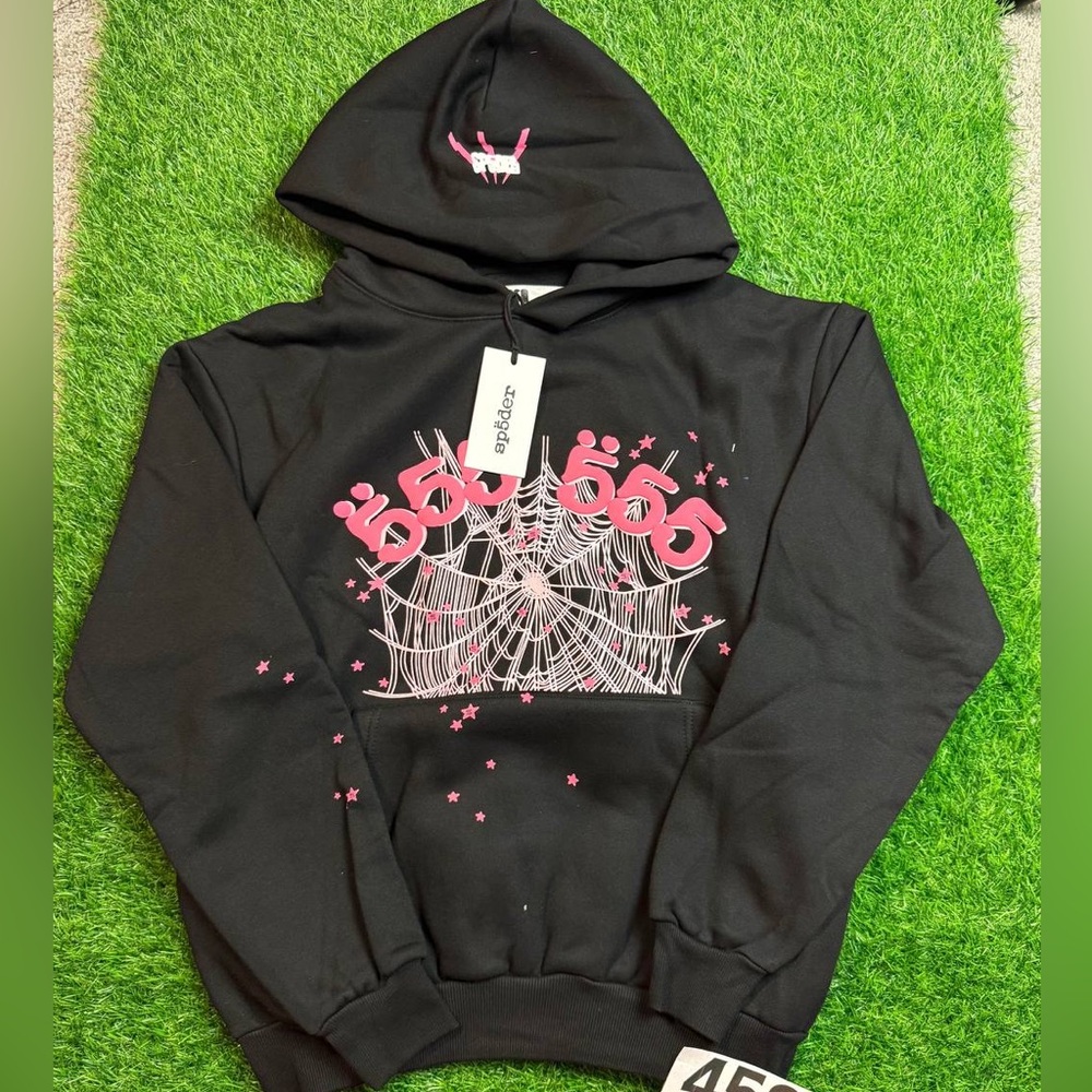 Black and Pink Graphic Hoodie